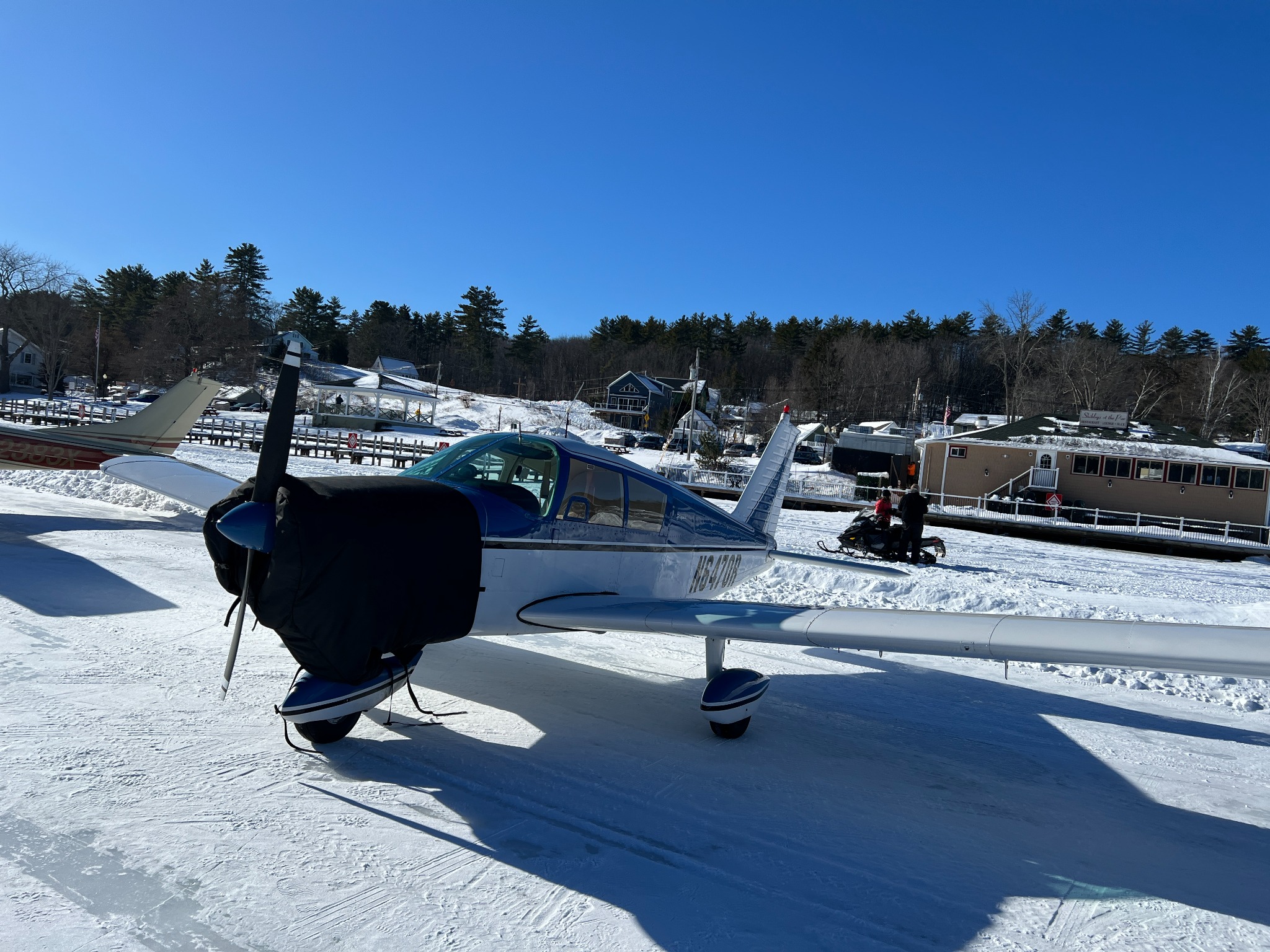 Marvelous Moe on a snow-covered ramp